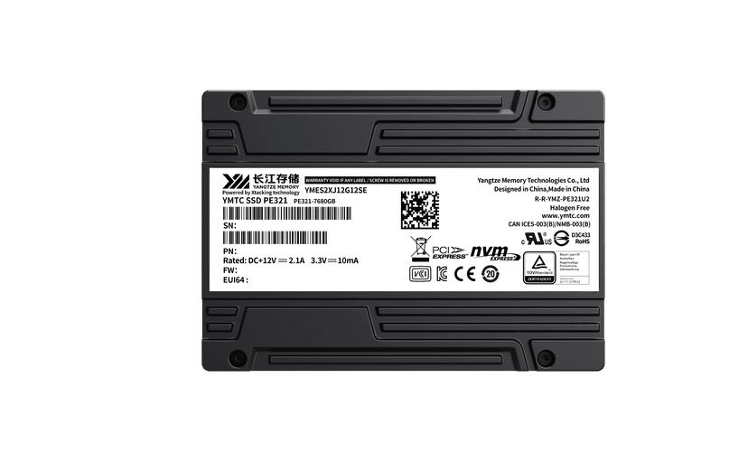 YMTC PE321 1.6TB-7.6TB