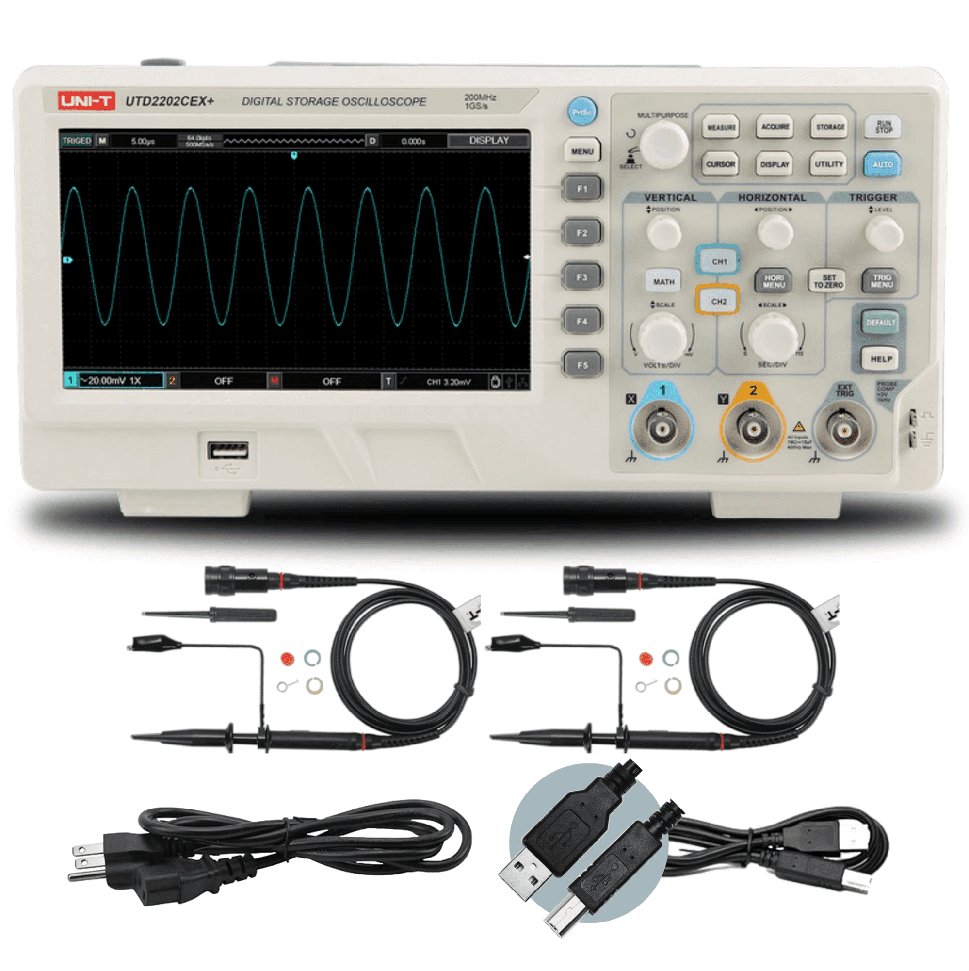 Ossilloqraf UNI-T UTD2202CEX+