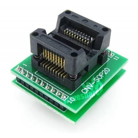 Адаптер для программатора SOP20-DIP20 (SOIC20-DIP20)